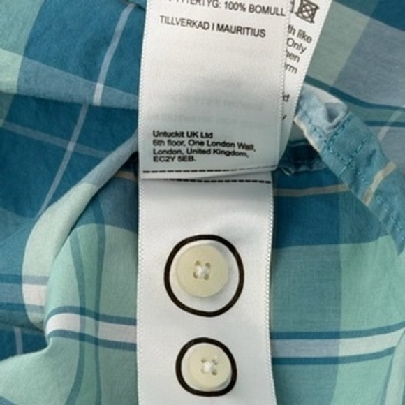 UNTUCKit Porter Slim Fit Plaid Button Down Shirt Men's Medium Tea Color - Picture 7 of 9